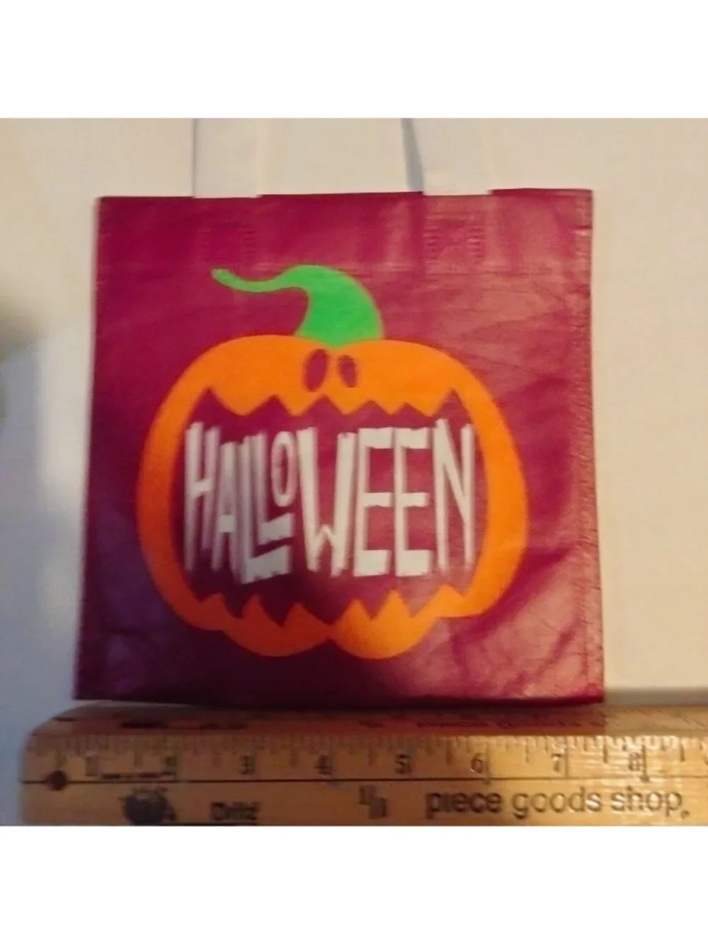 Halloween Gift Bag Jack O Lantern Pumpkin Novelty Small Tote Spooky Seasonal